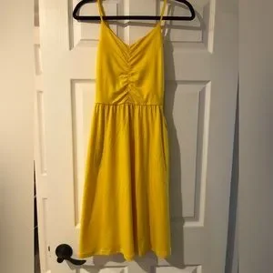 Amazon | Dresses | Midi Yellow Dress | Poshmark
